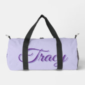 Tracy Mädchenname in Lila, Duffle Bag (Vorderseite)