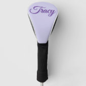 Tracy Mädchenname in Lila, Golf Headcover (Vorderseite)
