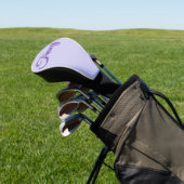Tracy Mädchenname in Lila, Golf Headcover (In SItu)