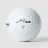 Tracy Mädchenname in Lila, Golfball (Logo)
