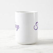 Tracy Mädchenname in Lila, Kaffeetasse (Mittel)