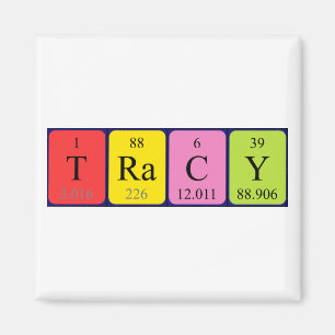 Tracy Periodensystem-Namenmagnet Magnet