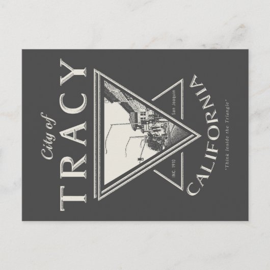 TRACY SAN JOAQUIN KALIFORNIA POSTKARTE (Vorderseite)