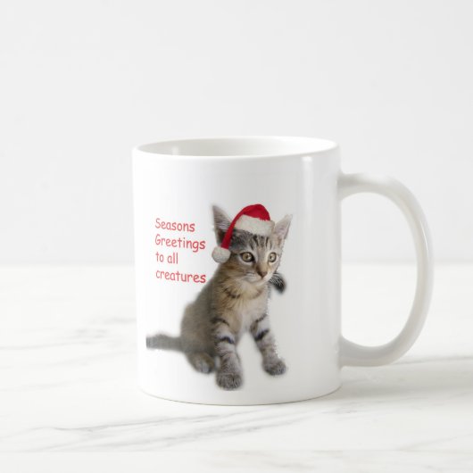 Tracys Kitty, Frohe Festtage Kaffeetasse (Rechts)