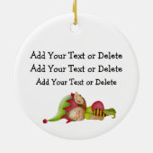 Tracy's müde Santa Keramik Ornament (Hinten)