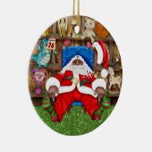 Tracy's müde Santa Keramikornament (Rechts)