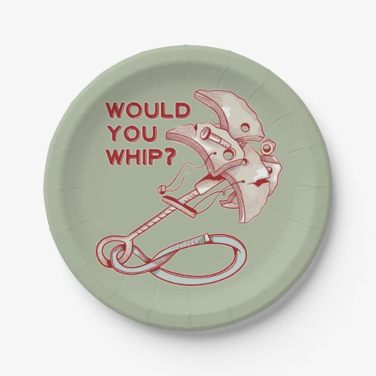 TRAD CLIMBING WHIPPER FALL PAPPTELLER (Vorderseite)