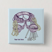 Trad Klettergurt und Ausrüstung Button (Vorderseite)