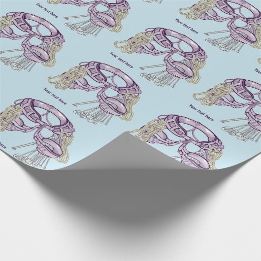 Trad Klettergurt und Ausrüstung Geschenkpapier (Ecke)