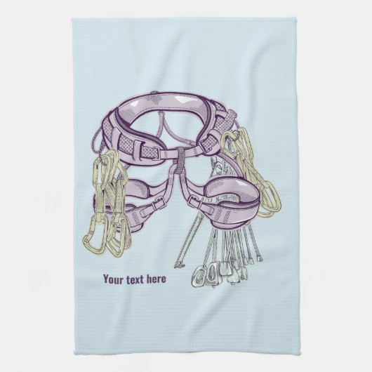 Trad Klettergurt und Ausrüstung Geschirrtuch (Vertikal)