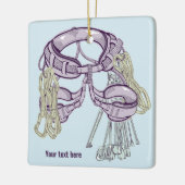 Trad Klettergurt und Ausrüstung Keramikornament (Links)