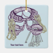 Trad Klettergurt und Ausrüstung Keramikornament (Rückseite)