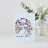 Trad Klettergurt und Ausrüstung Postkarte (Stehend Vorderseite)