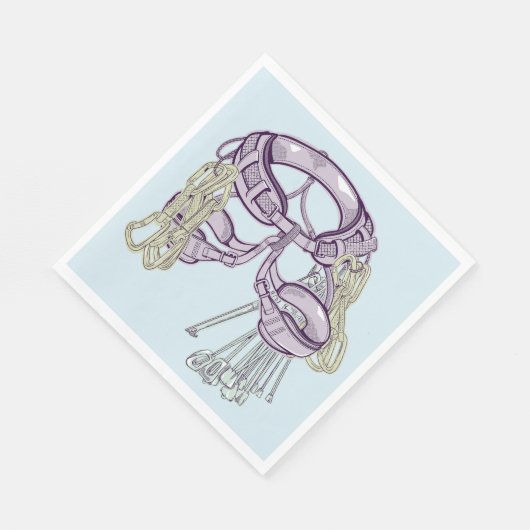 Trad Klettergurt und Ausrüstung Serviette (Ecke)