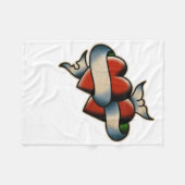 Trad Tattoo 003 Aufkleber Fleecedecke (Vorderseite (Horizontal))