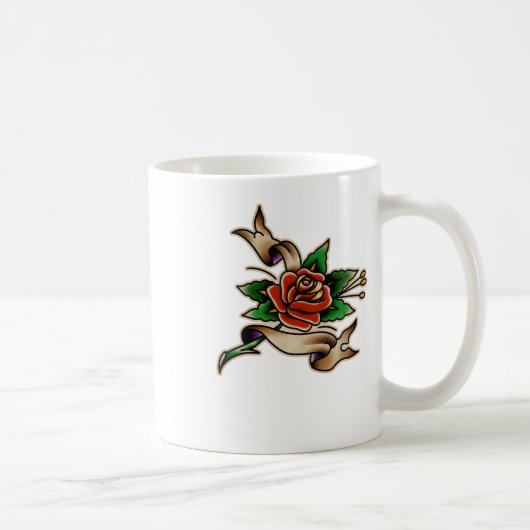 Trad Tattoo 005 Aufkleber Kaffeetasse (Rechts)