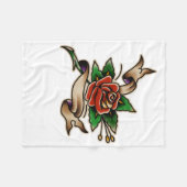 Trad Tattoo 005 Sticker Fleecedecke (Vorderseite (Horizontal))