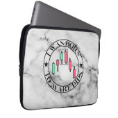 Trade Design | Bärisches Muster Marmor | Pips Laptopschutzhülle (Vorne Rechts)