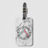 Trade Design | Bearish pattern Marble | Pips Gepäckanhänger (Vorderseite Vertikal)