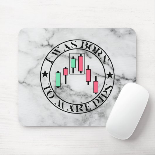 Trade Design | Bearish pattern Marble | Pips Mousepad (Mit Mouse)