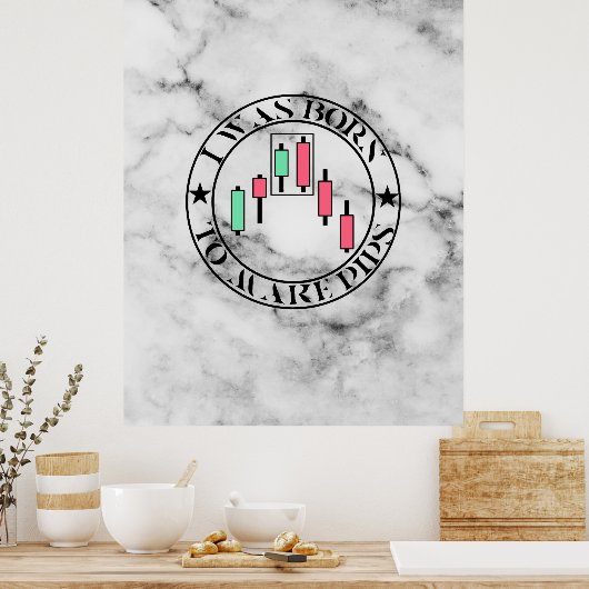 Trade Design | Bearish pattern Marble | Pips Poster (Küche)