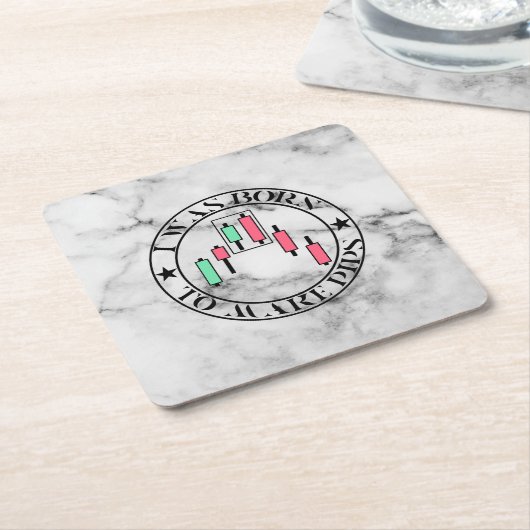 Trade Design | Bearish pattern Marble | Pips Rechteckiger Pappuntersetzer (angewinkelt)