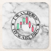 Trade Design | Bearish pattern Marble | Pips Rechteckiger Pappuntersetzer (Vorderseite)