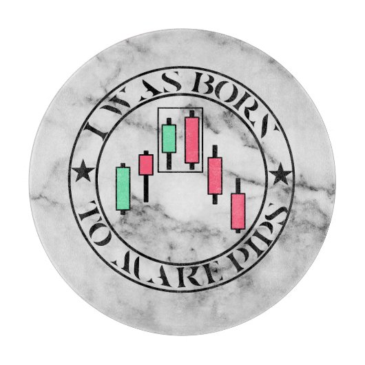 Trade Design | Bearish pattern Marble | Pips Schneidebrett (Vorderseite)