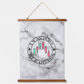 Trade Design | Bearish pattern Marble | Pips Wandteppich Mit Holzrahmen (Vorderseite)