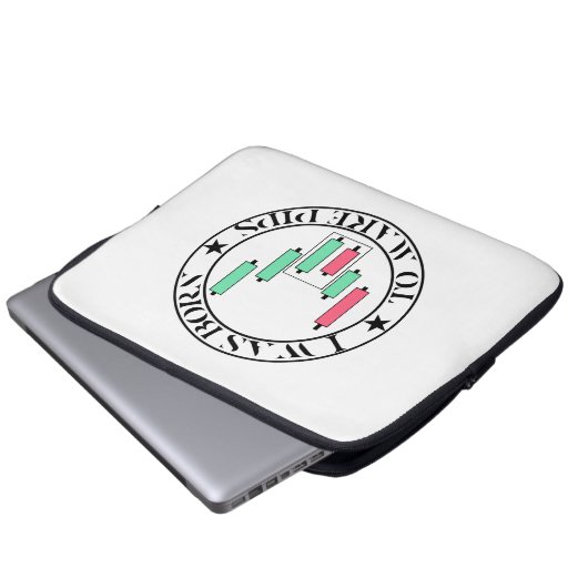 Trade Design | Bullish pattern | Pips Laptopschutzhülle (Vorne Knopf)