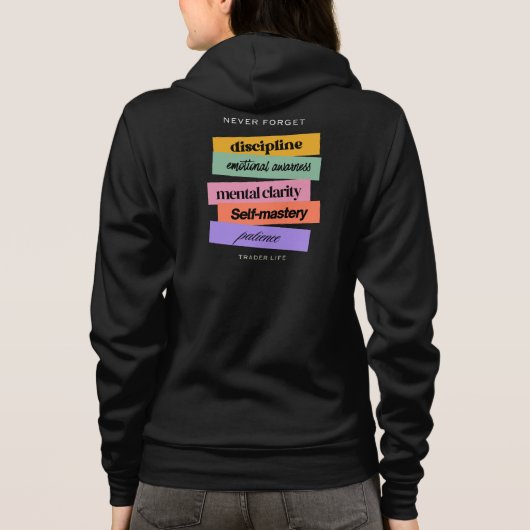 Trade design | Reminder | Motivation Hoodie (Rückseite)