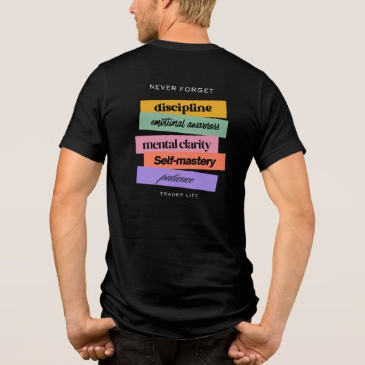 Trade design | Reminder | Motivation Tri-Blend Shirt (Rückseite)
