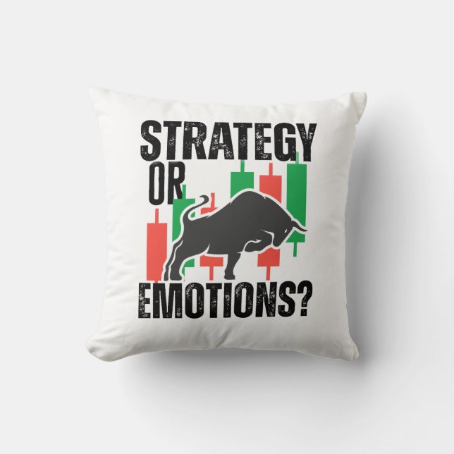 Trade Motivation | Bull market | Strategy  Kissen (Vorderseite)