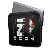 Trade Motivation | Bullish | Pattern Laptopschutzhülle (Vorderseite Links)