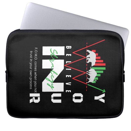 Trade Motivation | Bullish | Pattern Laptopschutzhülle (Vorderseite)
