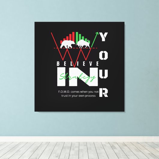 Trade Motivation | Bullish | Pattern Leinwanddruck (Insitu (Holzboden))