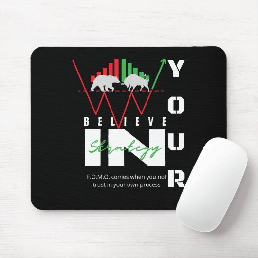 Trade Motivation | Bullish | Pattern Mousepad (Mit Mouse)
