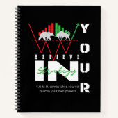 Trade Motivation | Bullish | Pattern Notizblock (Vorderseite)