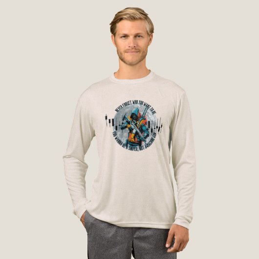 Trade Motivation | Cyberpunk Sniper | Fantasy  Tri-Blend Shirt (Volle Vorderseite)