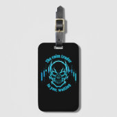 Trade Motivation | Skull | Calm Trader Gepäckanhänger (Vorderseite Vertikal)