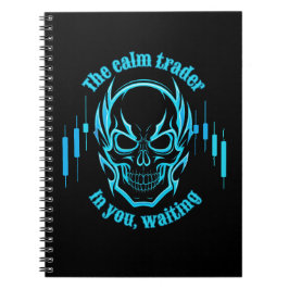 Trade Motivation | Skull | Calm Trader Notizblock