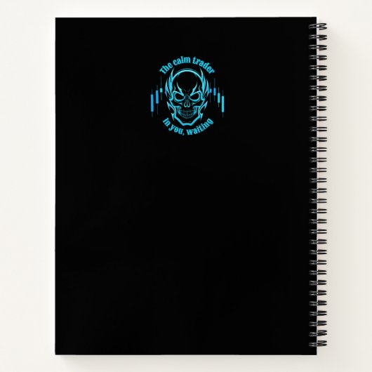 Trade Motivation | Skull | Calm Trader Notizblock (Rückseite)