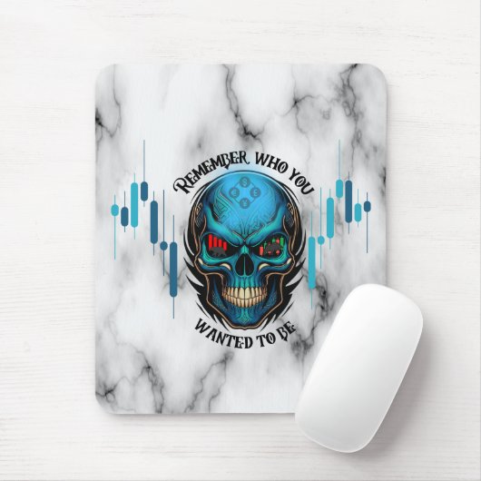 Trade Motivation | Skull N Marble | Remember  Mousepad (Mit Mouse)