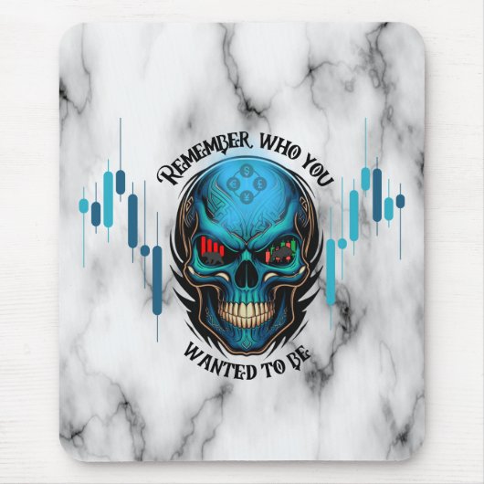 Trade Motivation | Skull N Marble | Remember Mousepad (Vorne)