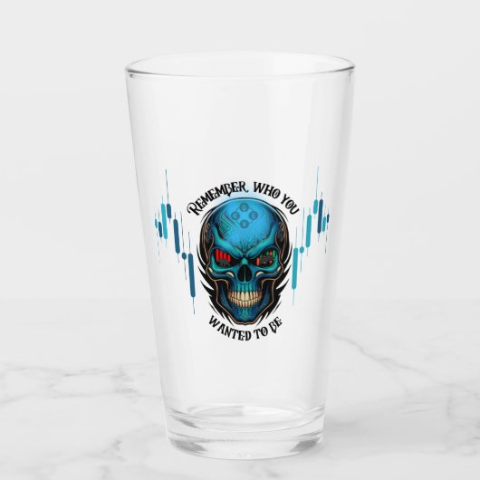 Trade Motivation | Skull | Remember  Glas (Vorderseite)