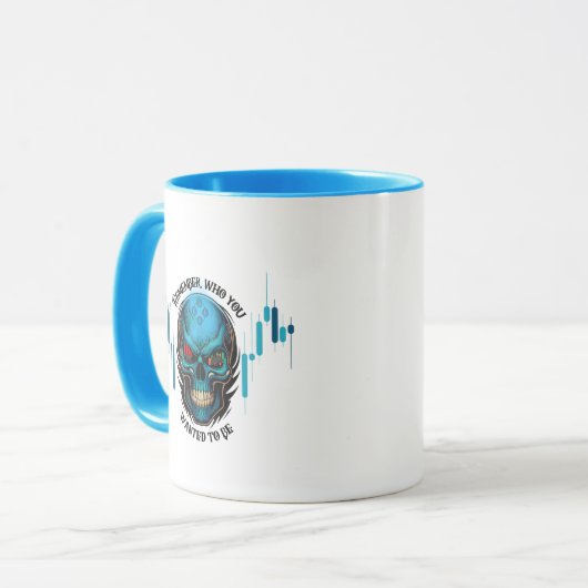 Trade Motivation | Skull | Remember  Tasse (Vorderseite Links)