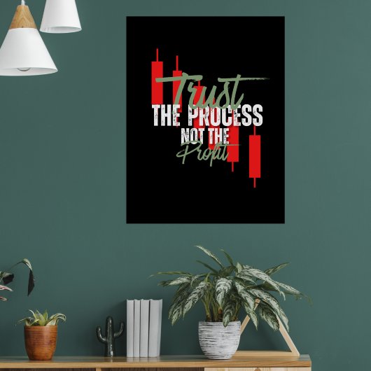 Trade Motivation | Trust | Self discipline Poster (Wohnzimmer 1)