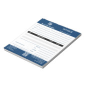 Trade Service Professional Blue Invoice Pad Notizblock (Rotiert)