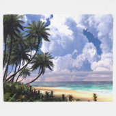 Trade Wind Day Fleecedecke (Vorderseite (Horizontal))