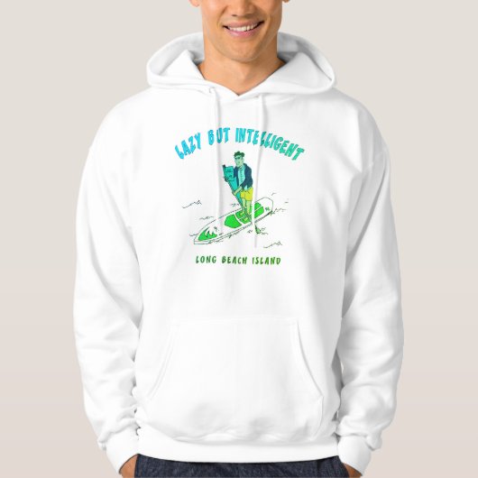 TRADEMARKED LAZY BUT INTELLIGENT HOODIE (Vorderseite)